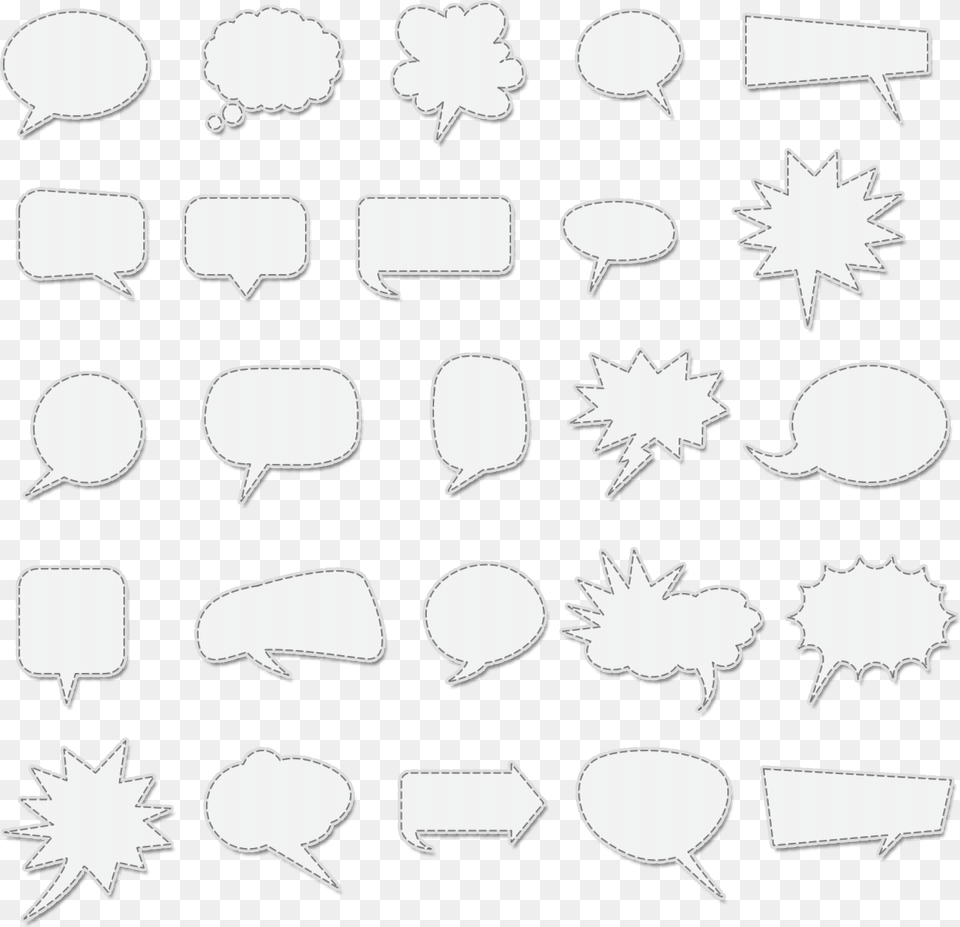 Different Types Of Thought Bubble, Art, Collage, Stencil Free Png