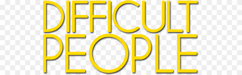Difficult People Image Difficult People Hulu Logo, Text, Light Free Transparent Png