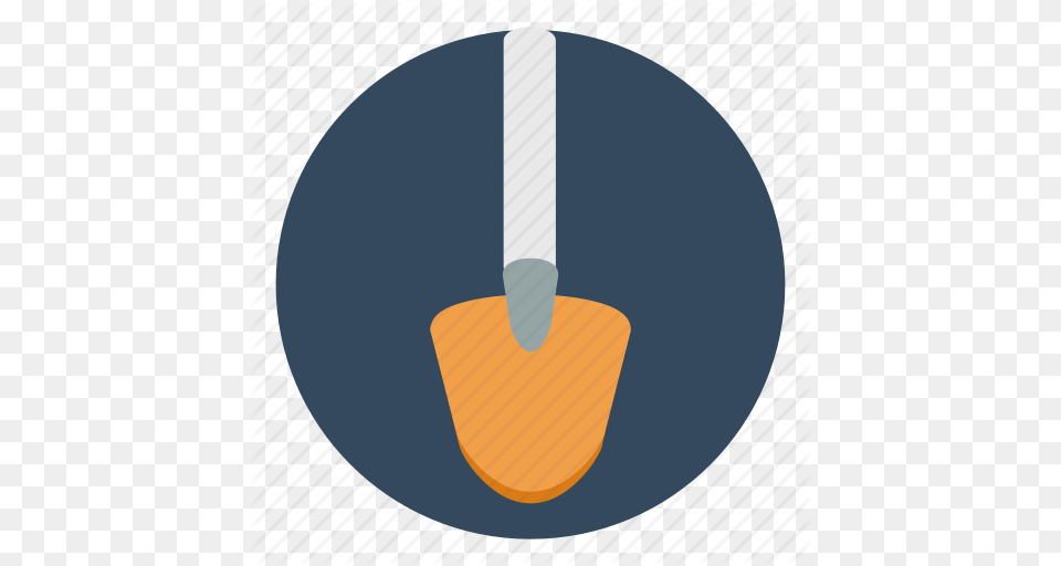 Dig Equipment Gardening Masonry Mud Shovel Tool Icon, Cutlery, Spoon Free Png Download