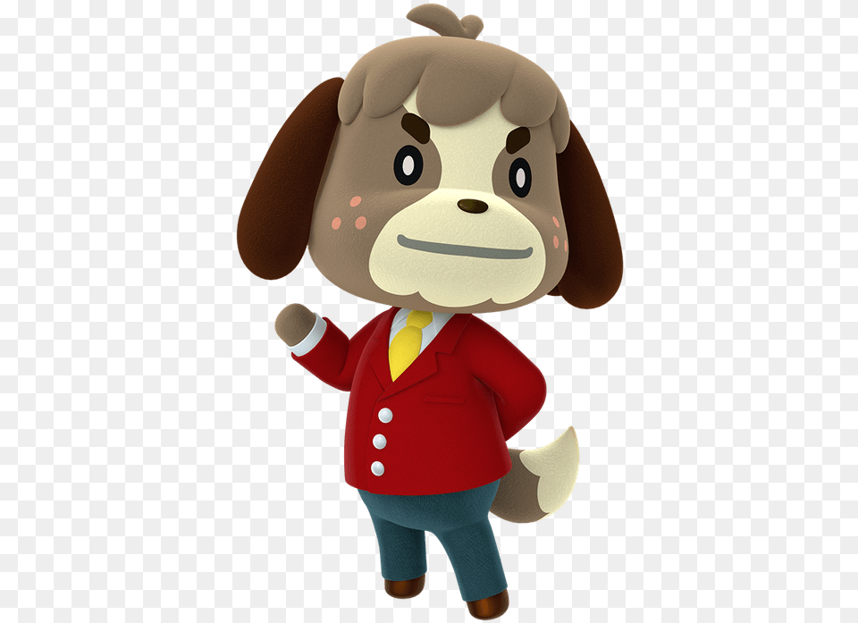 Digby Digby From Animal Crossing, Plush, Toy, Accessories, Formal Wear Free Png Download