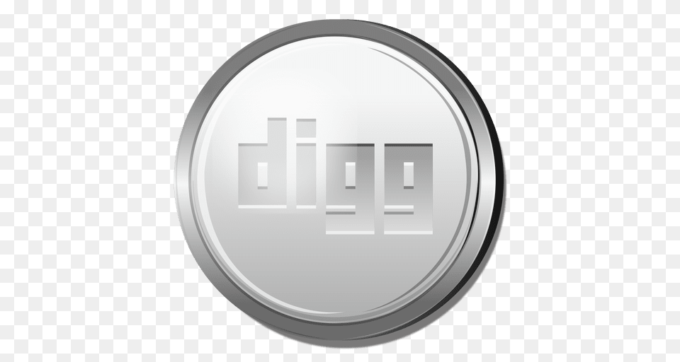 Digg Silver Circle Icon Free Png Download