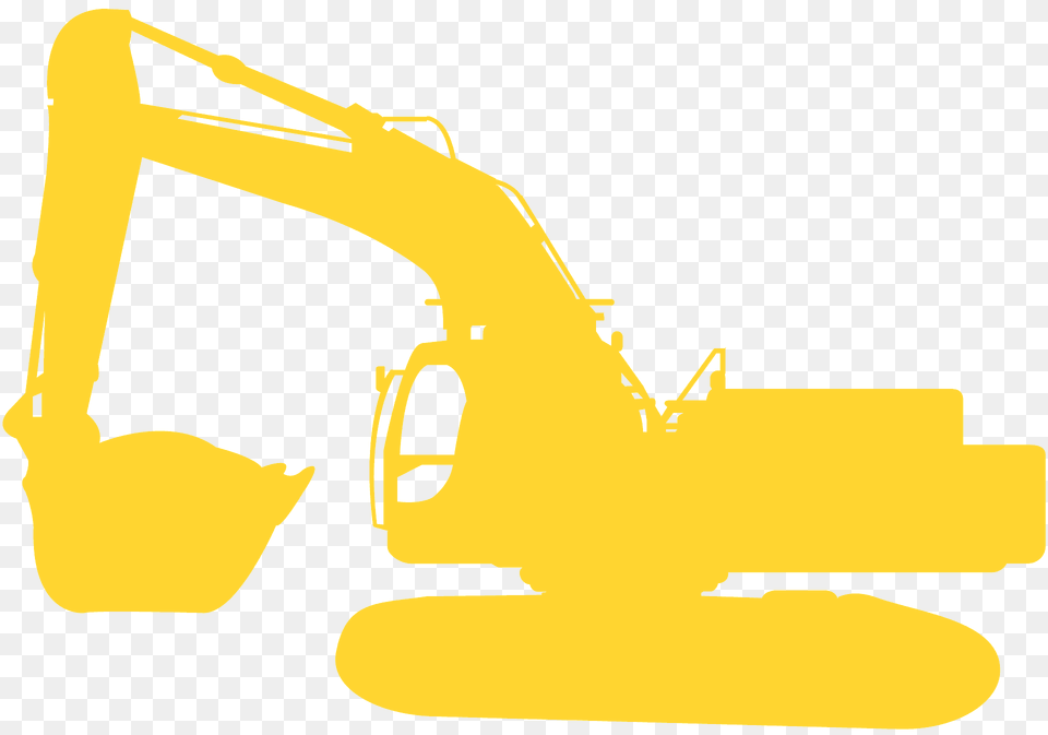 Digger Silhouette, Machine, Bulldozer Free Transparent Png