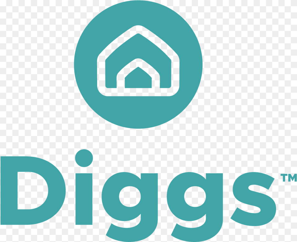 Diggs Verticallogo Turquoise, Logo Png