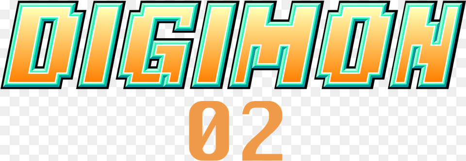Digimon 02 Logo Hispanoamrica Digimon 02, Text, Number, Symbol, Qr Code Png