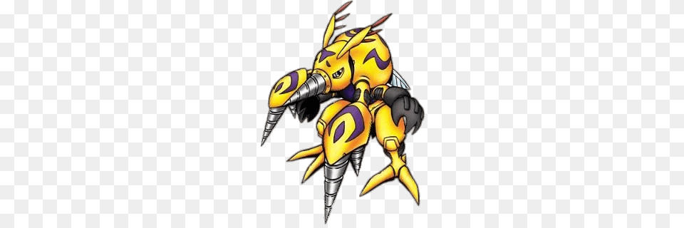 Digimon Character Digmon, Animal, Bee, Insect, Invertebrate Png Image