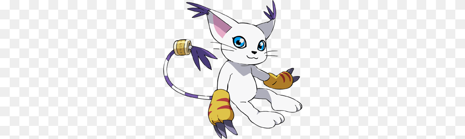 Digimon Character Gatomon Sitting, Cartoon, Baby, Person, Face Free Png
