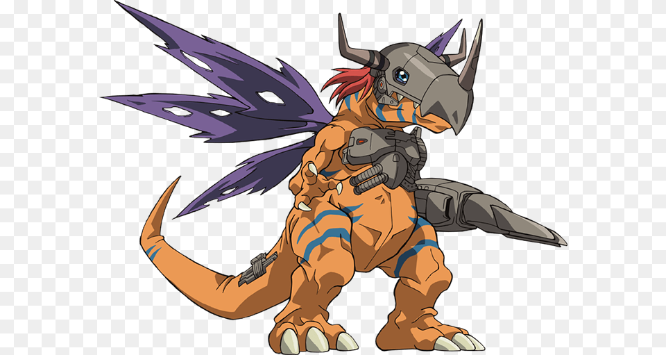 Digimon Character Metalgreymon, Electronics, Hardware, Book, Comics Free Transparent Png