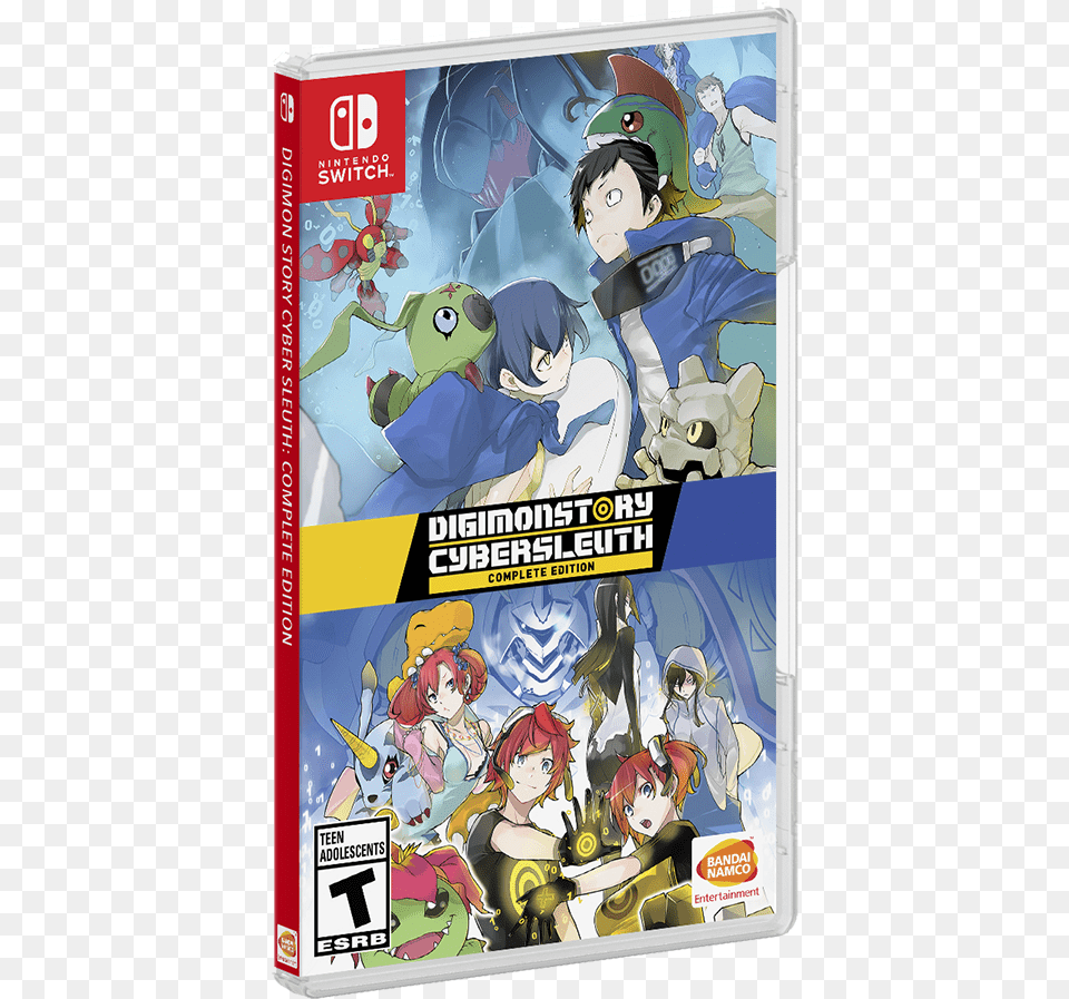 Digimon Story Cyber Sleuth Nintendo Switch, Book, Comics, Publication, Person Png Image