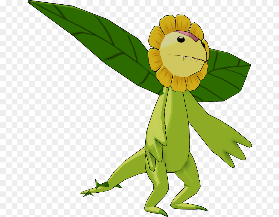 Digimon World Data Squaddigimon Encyclopedia Sunflowmon, Person, Cartoon Free Transparent Png