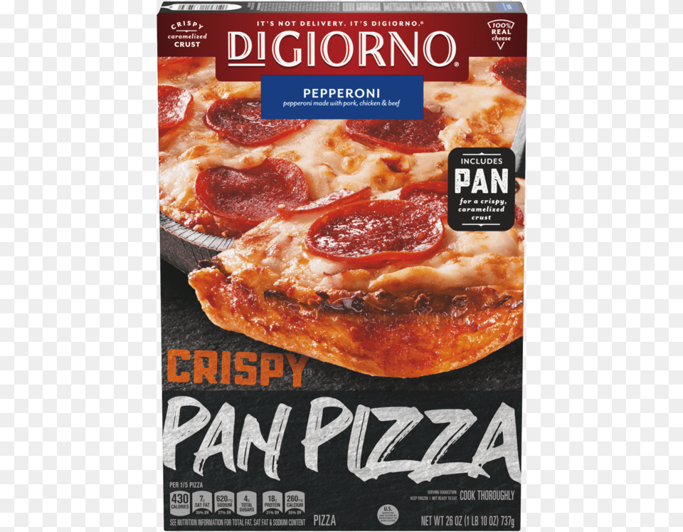 Digiorno Crispy Pan Pizza, Advertisement, Poster, Food Png