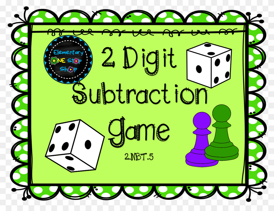 Digit Subtraction With Regrouping Game Tpt Math Products Free Png Download