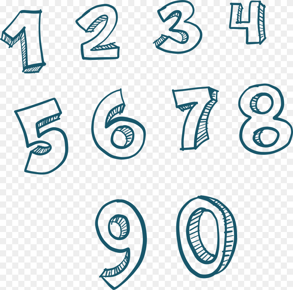 Digit To Numerical Number Euclidean Vector Numbers Transparent Background Numbers Transparent, Symbol, Text Free Png