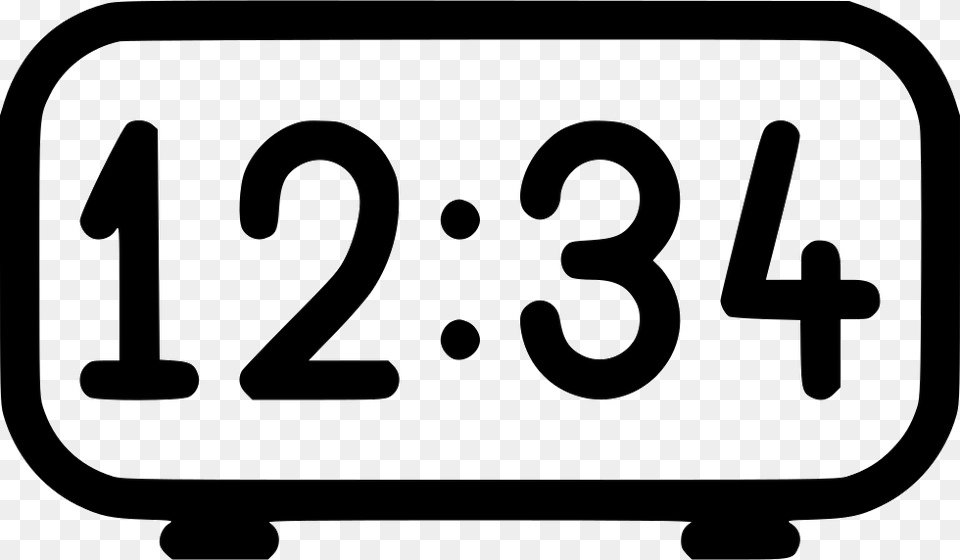 Digital Alarm Clock Alarm Clock, Text, Number, Symbol Png Image