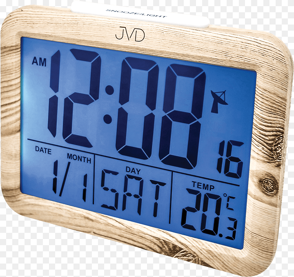 Digital Alarm Clock Jvd Rb27 Digitalni Budik Imitace Dreva, Computer Hardware, Digital Clock, Electronics, Hardware Png Image