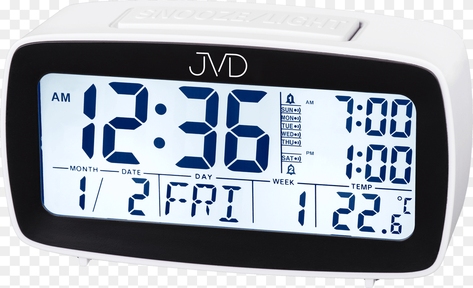 Digital Alarm Clock Jvd Sb82 Radio Clock, Screen, Monitor, Hardware, Electronics Free Png Download
