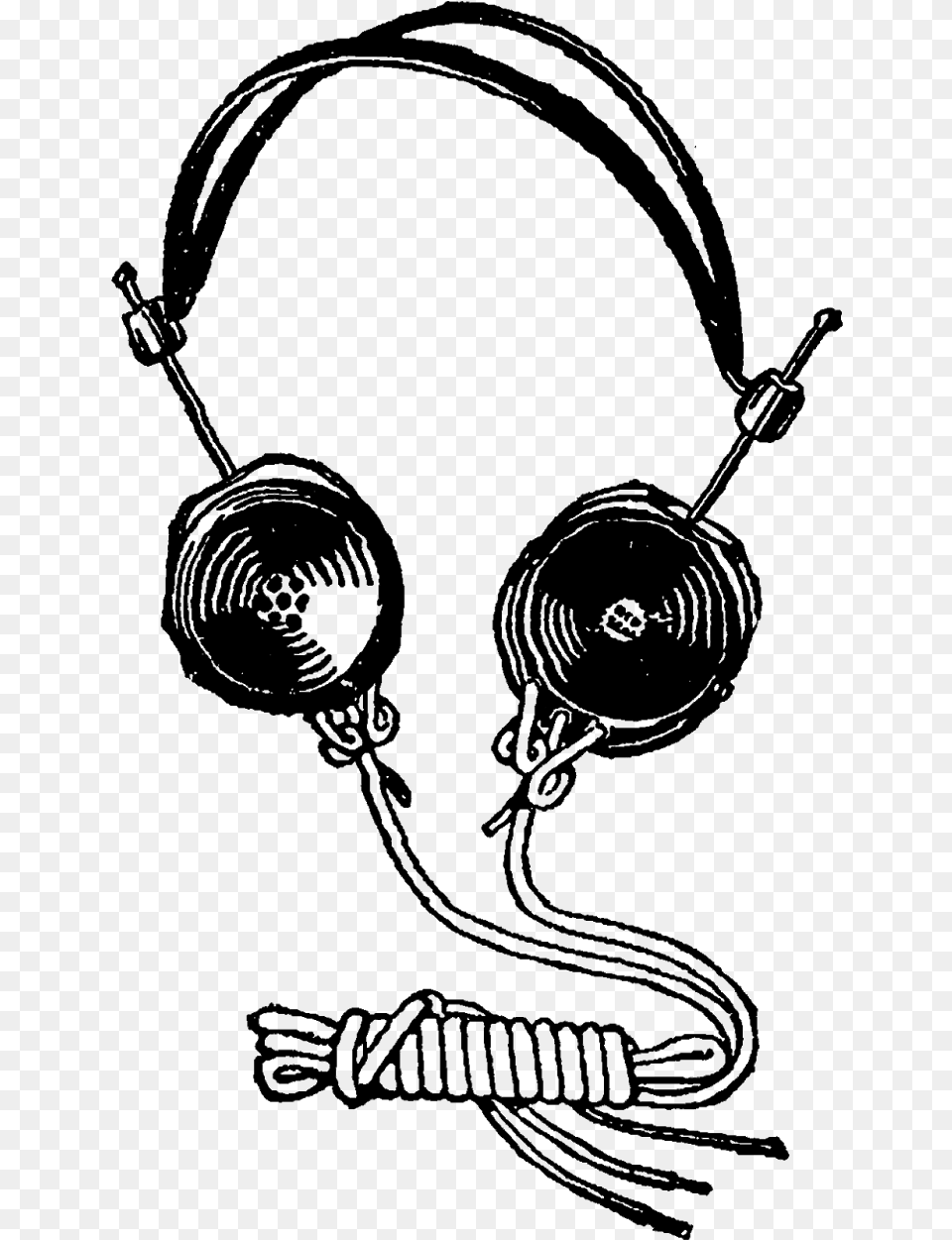 Digital Antique Headphones Downloads Headphones, Person Free Transparent Png