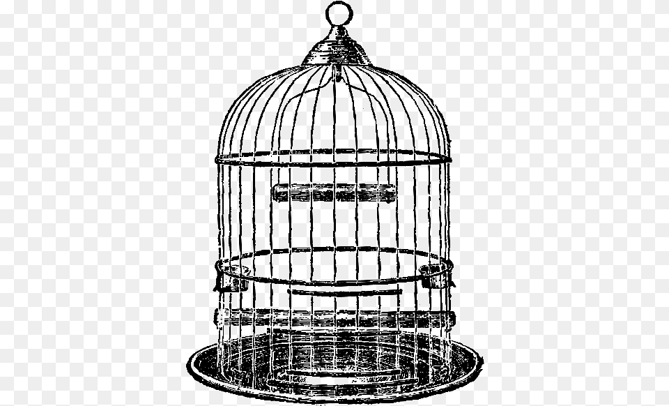 Digital Bird Cage Black And White Empty Cage Clipart, Architecture, Building, Chandelier, Lamp Png Image