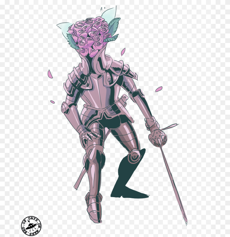 Digital Bouquet Knight By Autodesk Sketchbook Pro, Adult, Female, Person, Woman Free Png