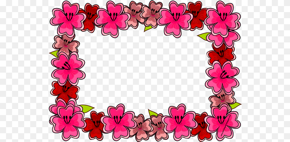 Digital Bright Flower Frame And Journaling Cards, Geranium, Plant, Petal, Art Png
