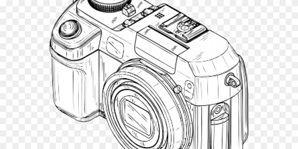 Digital Camera Clipart Outline Digital Camera Drawing, Digital Camera, Electronics Png