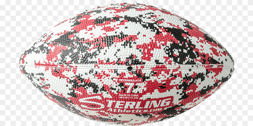 Digital Camo Rubber Camp Football For American Football, Rugby, Sport, Ball, Rugby Ball Png