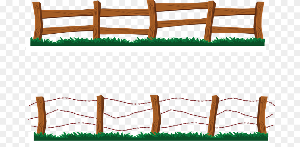 Digital Clip Artmisc Art Clip, Fence, Wood, Grass, Plant Free Png Download