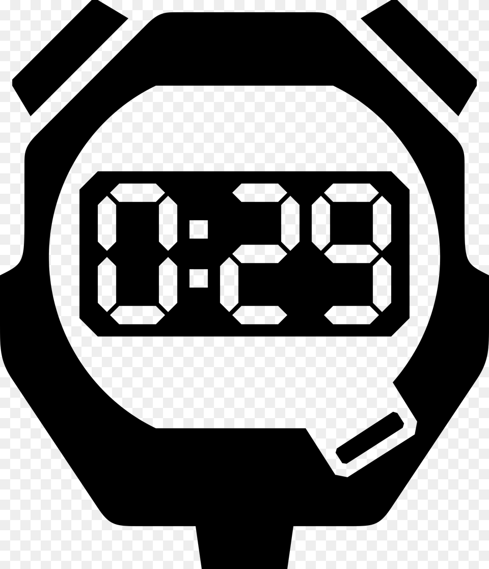 Digital Clipart Stopwatch Digital Stopwatch Clipart, Gray Png