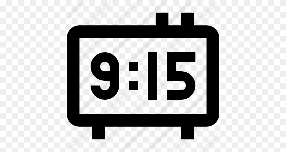 Digital Clock, Gray Free Transparent Png