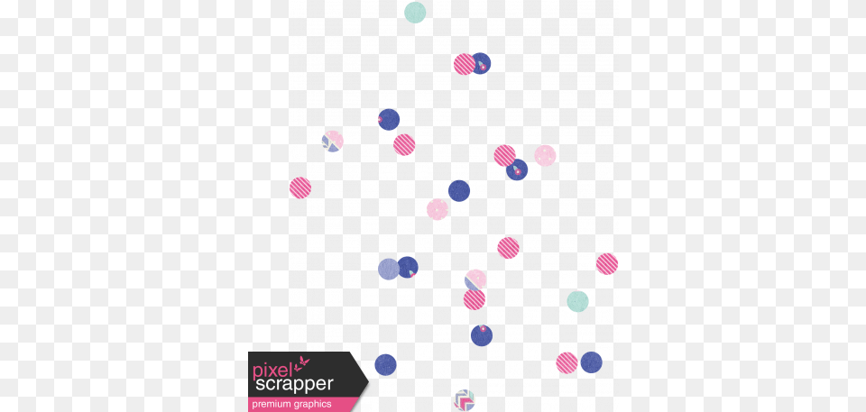 Digital Day Shadowed Confetti Digital Scrapbooking, Paper Png Image