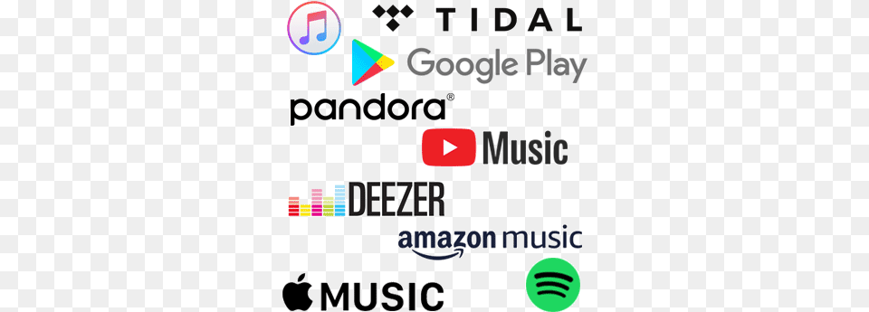 Digital Distribution U2013 Atomic Disc Music Streaming Logos, Text Free Transparent Png