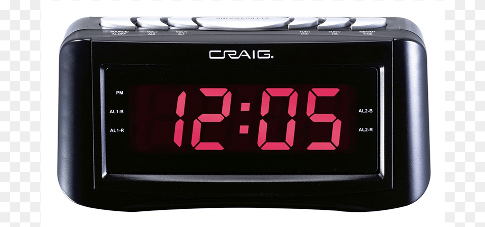 Digital Dual Alarm Clock Radio Digital Clock, Alarm Clock, Computer Hardware, Electronics, Hardware Free Png Download