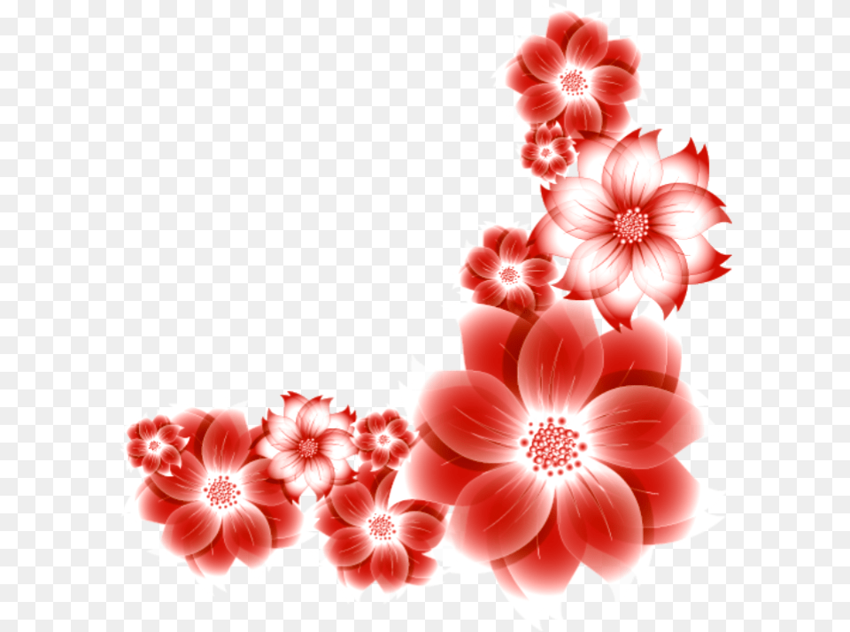 Digital Flower Frame Read Border Background Transparent Kinemaster, Art, Dahlia, Floral Design, Graphics Free Png