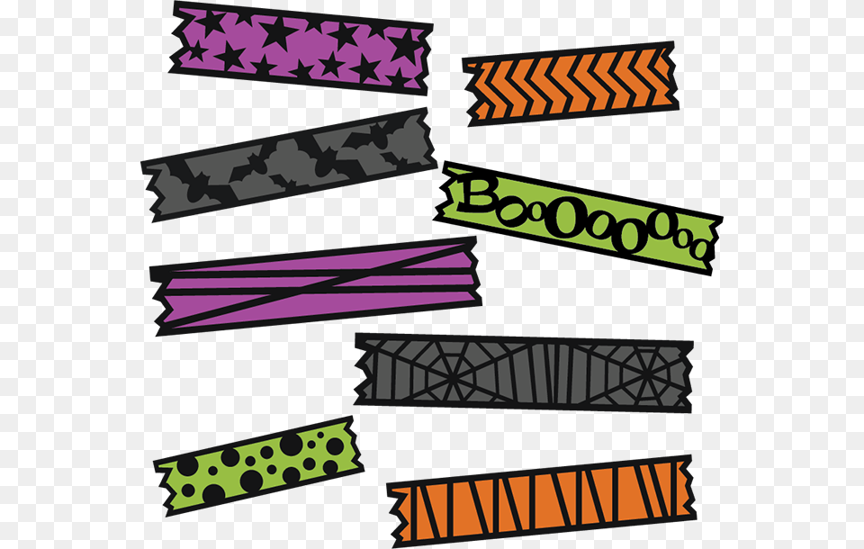 Digital Halloween Washi Tape Free Png Download