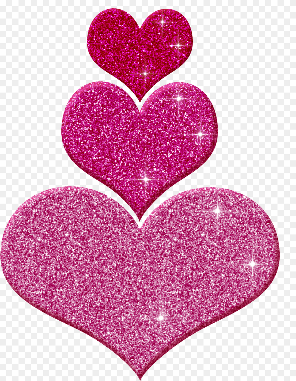 Digital Heart Clip Art Glitter Pink Heart Clipart Free Png Download