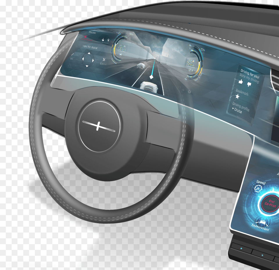 Digital Instrument Cluster For Sale, Car, Transportation, Vehicle, Steering Wheel Free Transparent Png