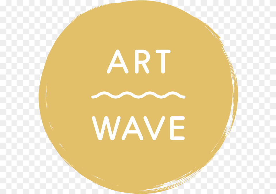 Digital Logo Artwave, Gold Png