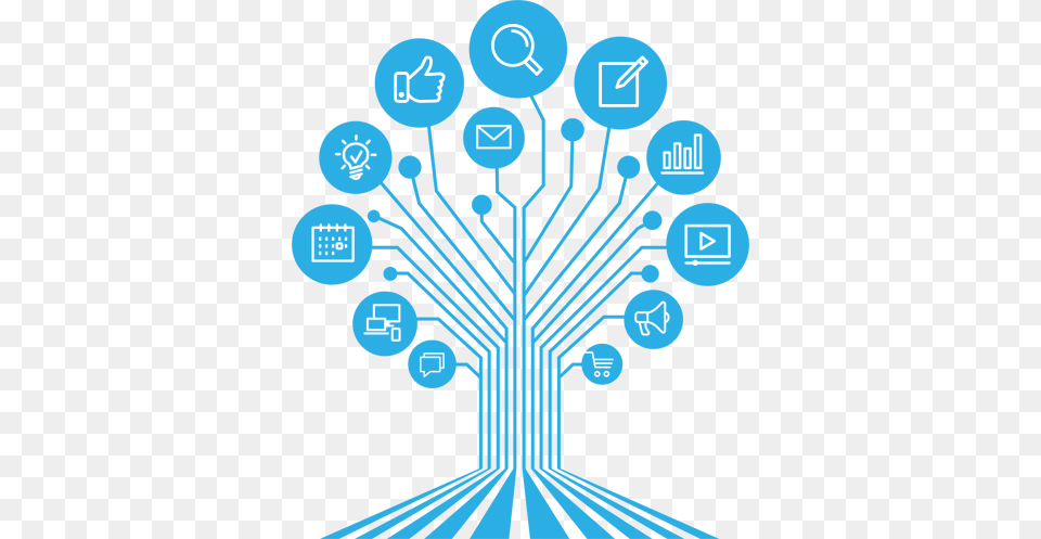 Digital Marketing Marketing Mix Modelling Illustration, Network Free Png