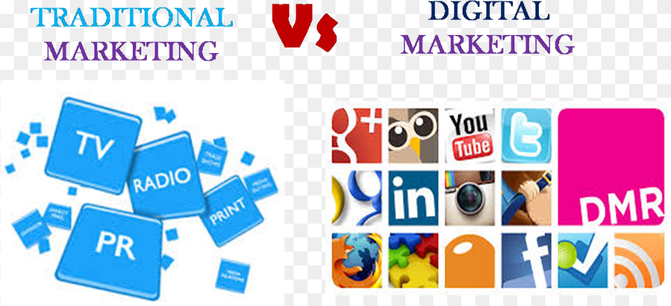 Digital Marketing Vs Traditional Marketing, Person, Text Free Png Download