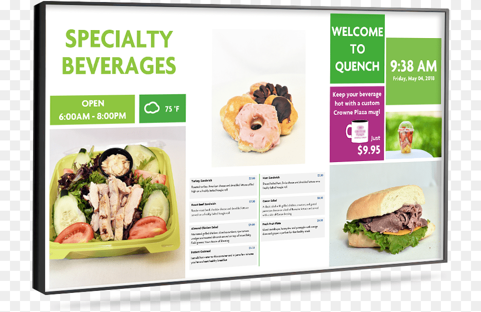 Digital Menu Boards Ok1 Flyer, Advertisement, Burger, Food, Lunch Free Png Download