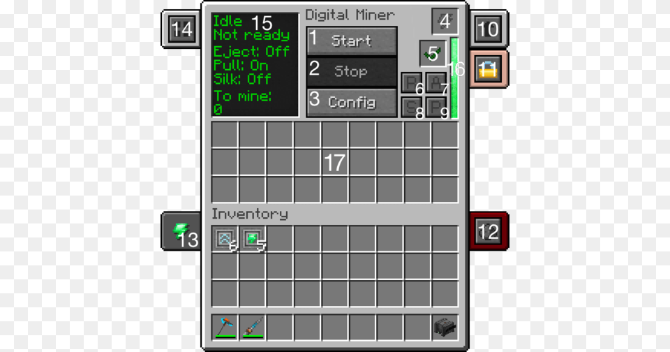Digital Miner Gui Minecraft, Computer Hardware, Electronics, Hardware, Scoreboard Png