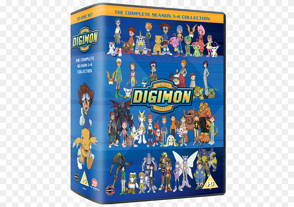 Digital Monsters Season 1 4 Boxset Digimon Season 1 4 Dvd, Book, Comics, Publication, Person Free Png Download