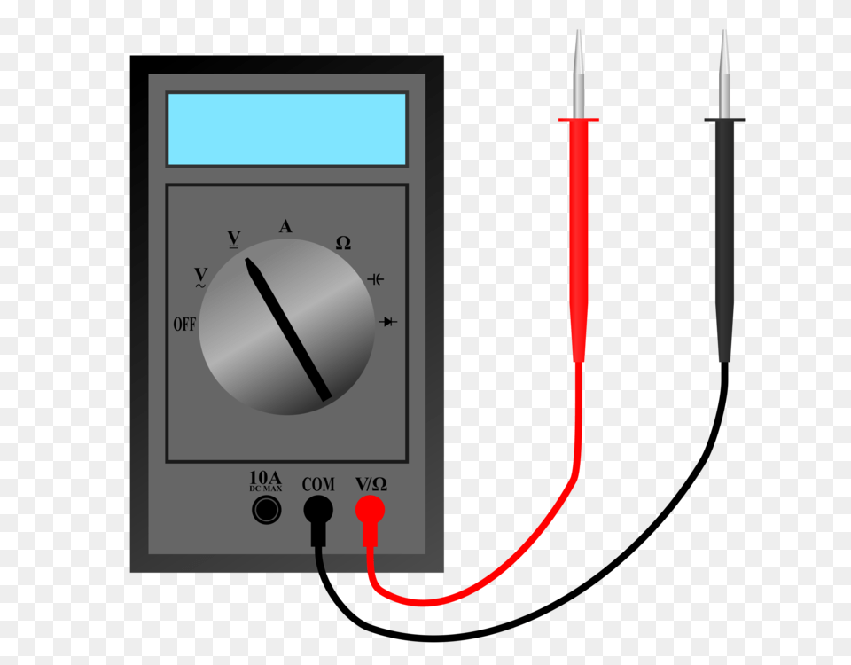 Digital Multimeter Electronics Ammeter Electric Potential, Electrical Device Png Image