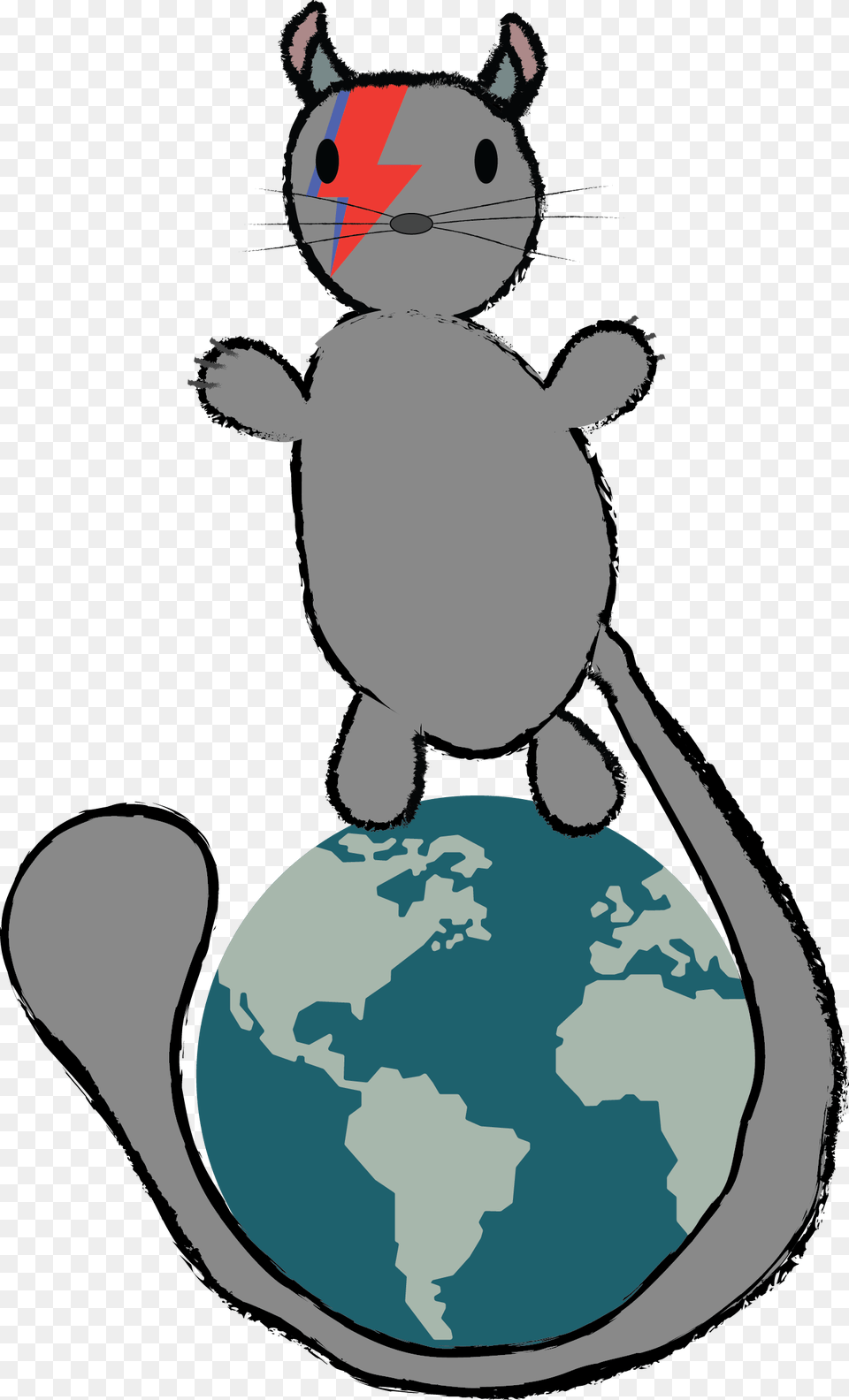 Digital Nomad Bowie Chinchilla Airplane And Globe Flat Design, Baby, Person, Astronomy, Outer Space Free Transparent Png