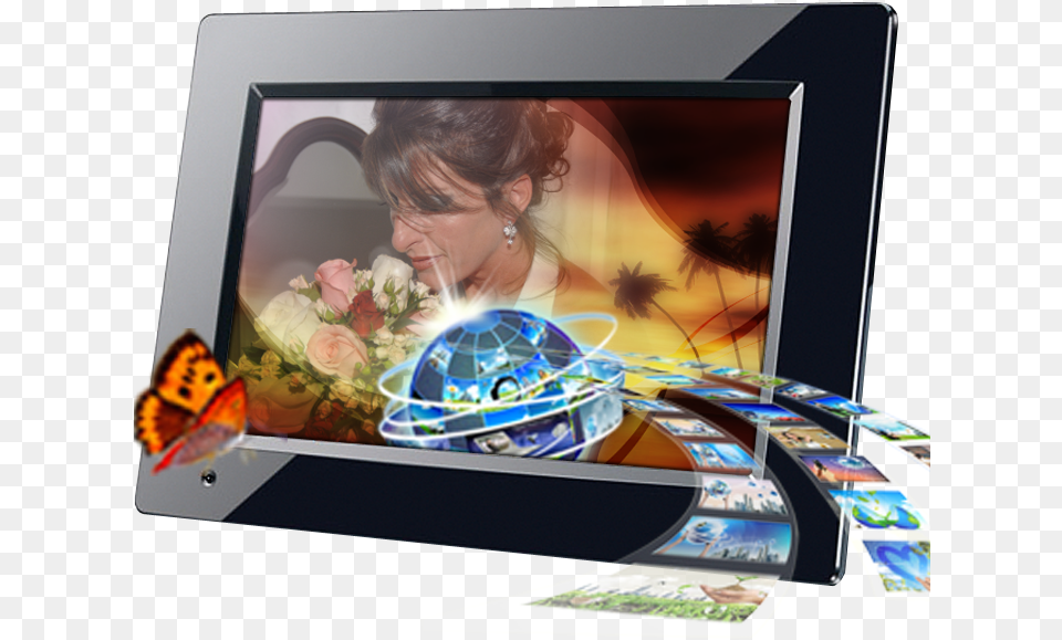 Digital Photo Frame Book, Computer Hardware, Electronics, Screen, Hardware Free Png