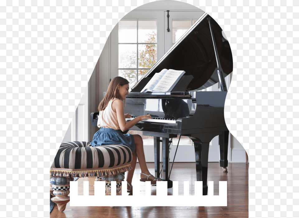 Digital Piano Girl Playing Piano In The Room, Keyboard, Musical Instrument, Leisure Activities, Music Png Image
