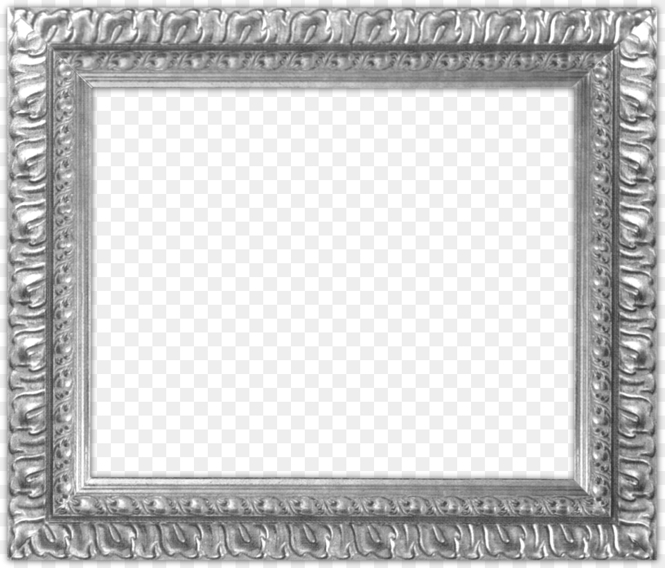 Digital Scrapbooking Frames Graphics Transparent Silver Picture Frame, Blackboard Png Image