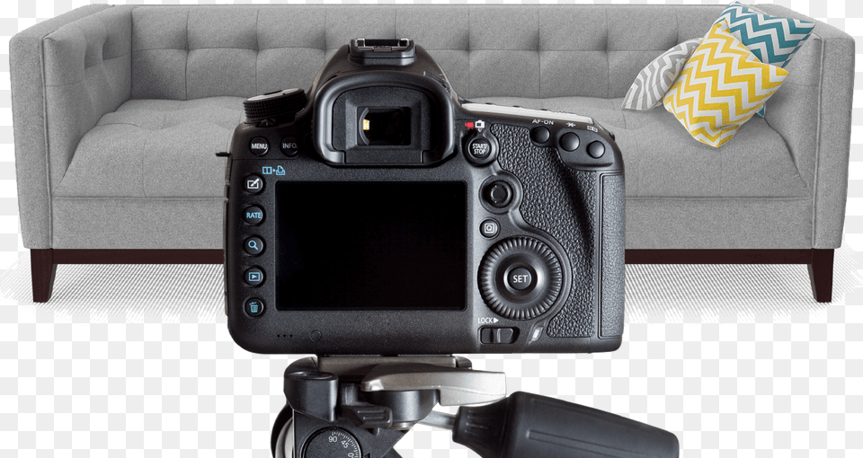 Digital Slr, Camera, Couch, Cushion, Electronics Free Png