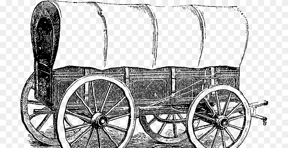 Digital Stamp Design Covered Wagon, Carriage, Transportation, Vehicle, Person Free Png