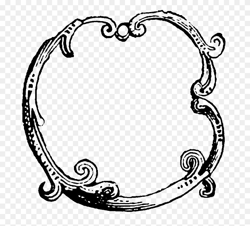 Digital Stamp Design Decorative Circle Frame Designs Flourish Png Image