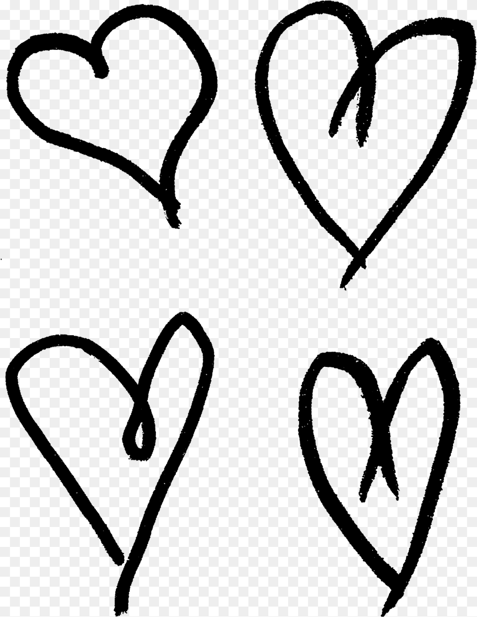 Digital Stamp Design Hand Drawn Hearts, Clothing, Glove, Silhouette, Accessories Png